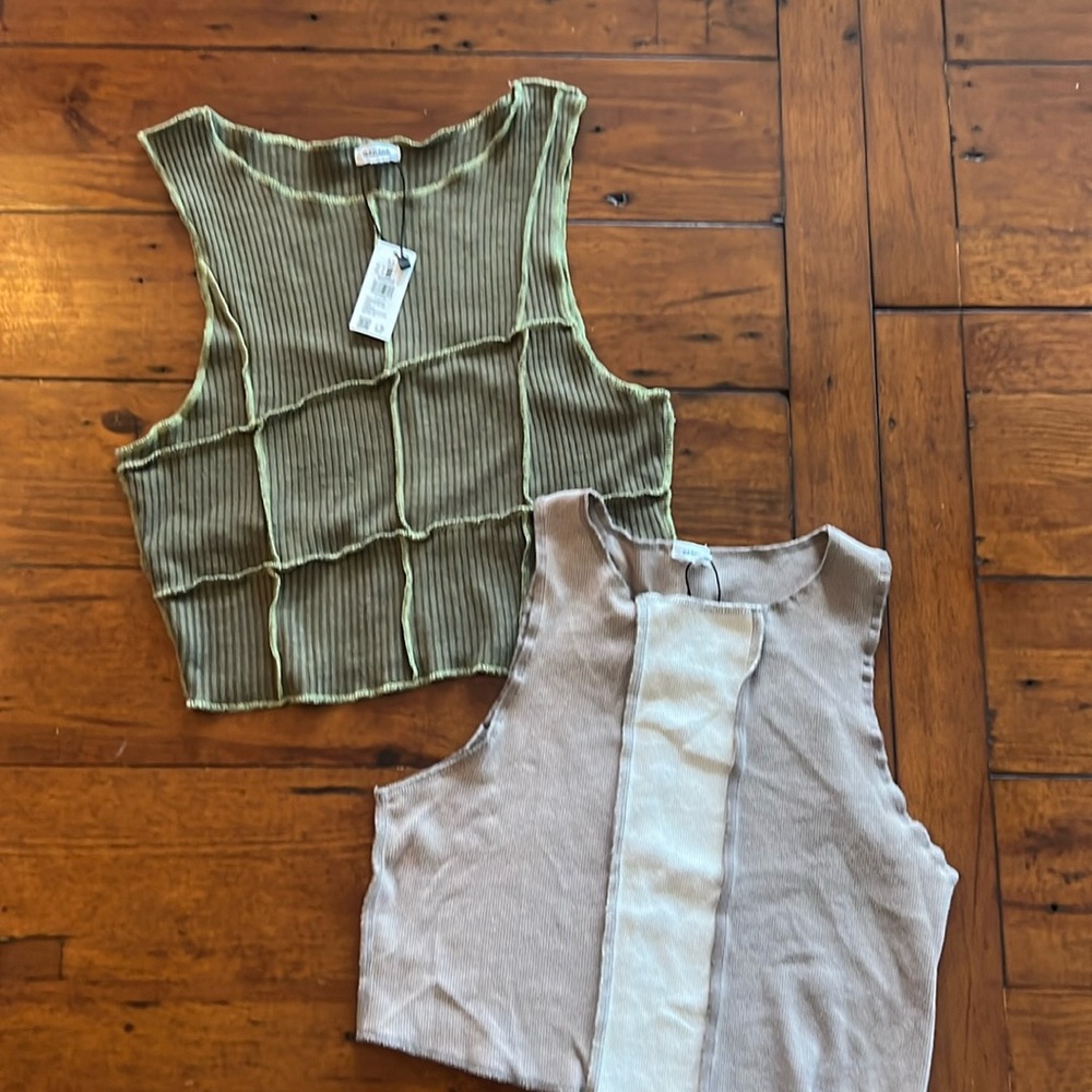 Garage soft tank tops (2) Med.